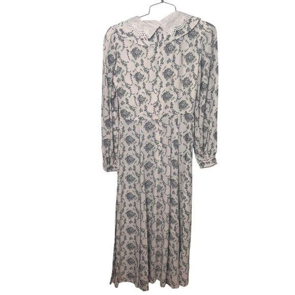 Antonio Melani Born on Fifth Cate Floral Print Crepe Platter Collar Midi Dress 0 - Picture 5 of 6